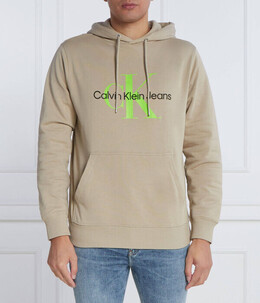 Calvin Klein Jeans: Бежевая толстовка 