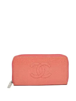 CHANEL Pre-Owned: Оранжевый кошелёк 