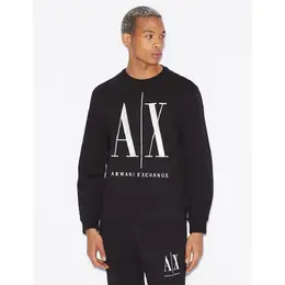 Armani Exchange: Чёрная толстовка 
