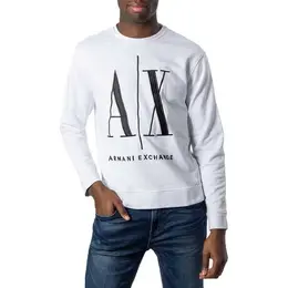 Armani Exchange: Белая толстовка 