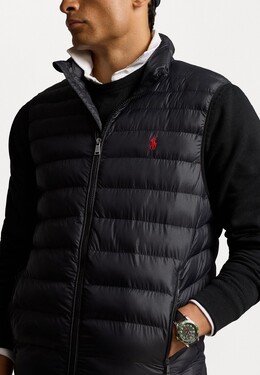 Polo Ralph Lauren: Чёрный жилет 