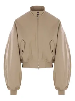 Balenciaga: Бежевая куртка 
