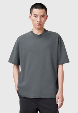 Allsaints: Светлая футболка 