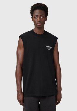 Allsaints: Чёрная футболка 