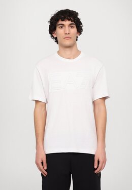 EA7 Emporio Armani: Белая футболка 