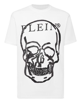Philipp Plein: Белая футболка  Skull