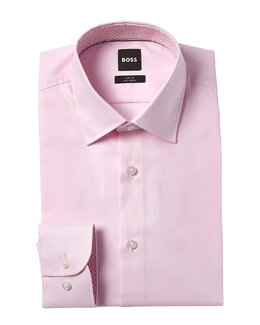 Hugo Boss: Розовая рубашка 