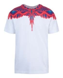 Marcelo Burlon: Белая футболка  Wings
