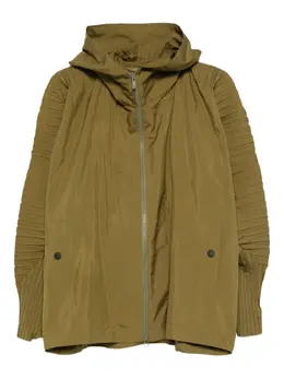 Homme Plissé Issey Miyake: Куртка цвета хаки 