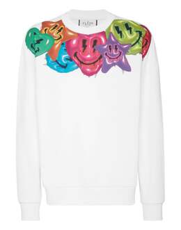 Philipp Plein: Белая толстовка  Smile