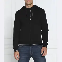 Armani Exchange: Чёрная толстовка 