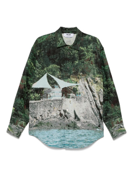 MSGM: Рубашка с принтом 
