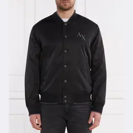 Armani Exchange: Чёрная куртка 