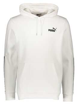 PUMA: Белая толстовка  Essentials