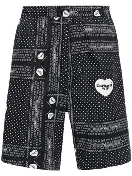 Carhartt WIP: Чёрные шорты 