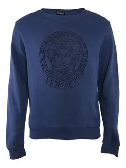 Versace Pre-Owned: Голубой свитшот 