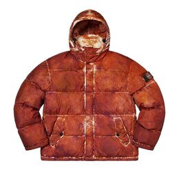 Supreme: Оранжевая куртка  Stone Island