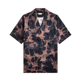 Dries Van Noten: Фиолетовая рубашка 