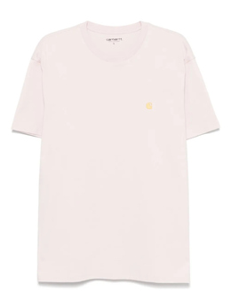 Carhartt WIP: Розовая футболка  Chase
