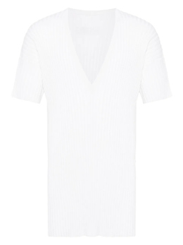 MM6 Maison Margiela: Белая футболка 