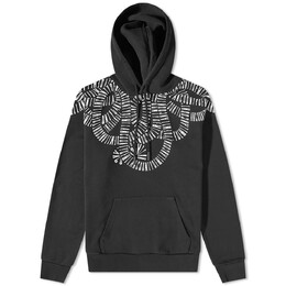 Marcelo Burlon: Чёрная толстовка  Wings