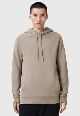 Allsaints: Коричневая толстовка  Raven
