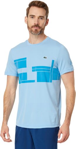 Lacoste: Синяя футболка  Djokovic