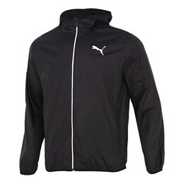 PUMA: Чёрная куртка  Essentials