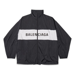Balenciaga: Чёрная куртка 