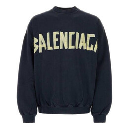 Balenciaga: Голубой свитер 