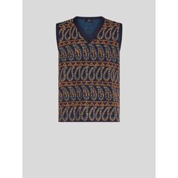 Etro: Синий жилет 