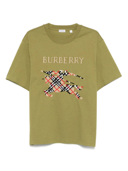 Burberry: Футболка с вышивкой 