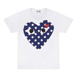 Comme Des Garçons Play: Голубая футболка 