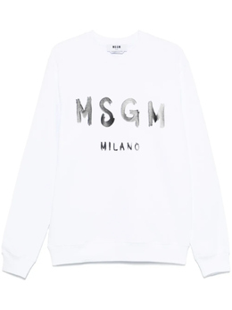 MSGM: Белая толстовка 