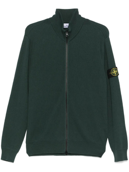 Stone Island: Зелёный свитер  Compass