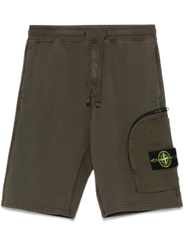 Stone Island: Зелёные шорты 