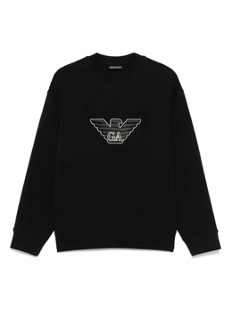 Emporio Armani: Чёрная толстовка 