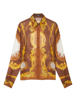 Versace: Рубашка с принтом 