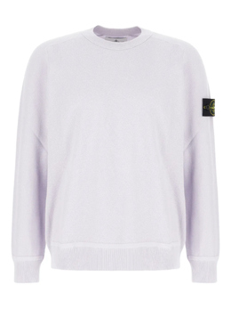 Stone Island: Фиолетовая толстовка 