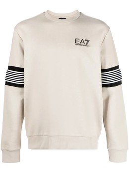 EA7 Emporio Armani: Коричневая толстовка 