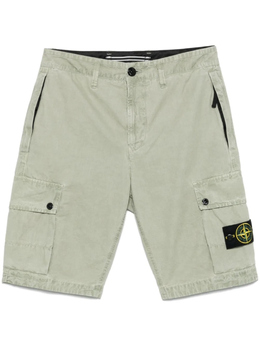 Stone Island: Зелёные шорты  Compass