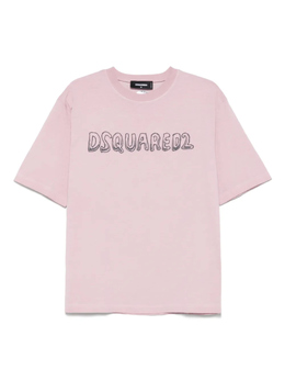 Dsquared2: Розовая футболка 
