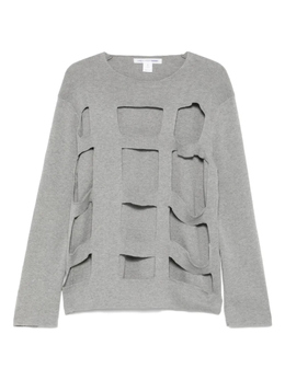 Comme Des Garcons Shirt: Серый свитер 