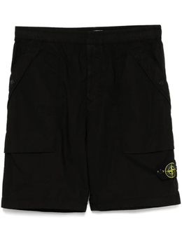 Stone Island: Чёрные шорты 
