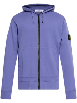Stone Island: Фиолетовая толстовка 