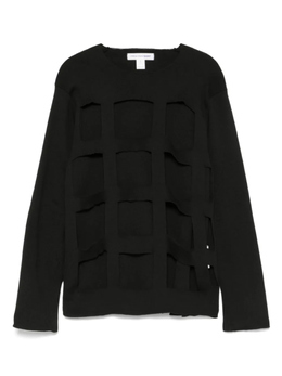 Comme Des Garcons Shirt: Чёрный свитер 