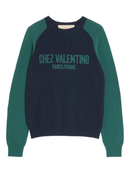 Valentino Garavani: Синий свитер 