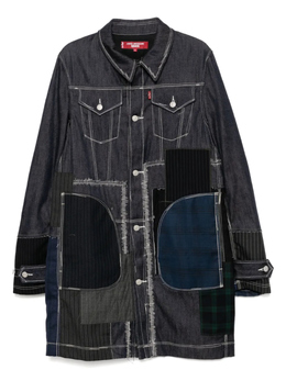 Junya Watanabe Man: Пальто в стиле пэчворк 