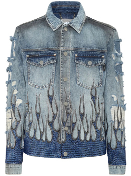 Philipp Plein: Серая куртка  Flame