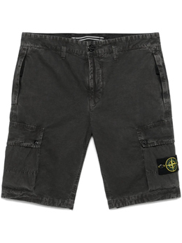 Stone Island: Чёрные шорты 